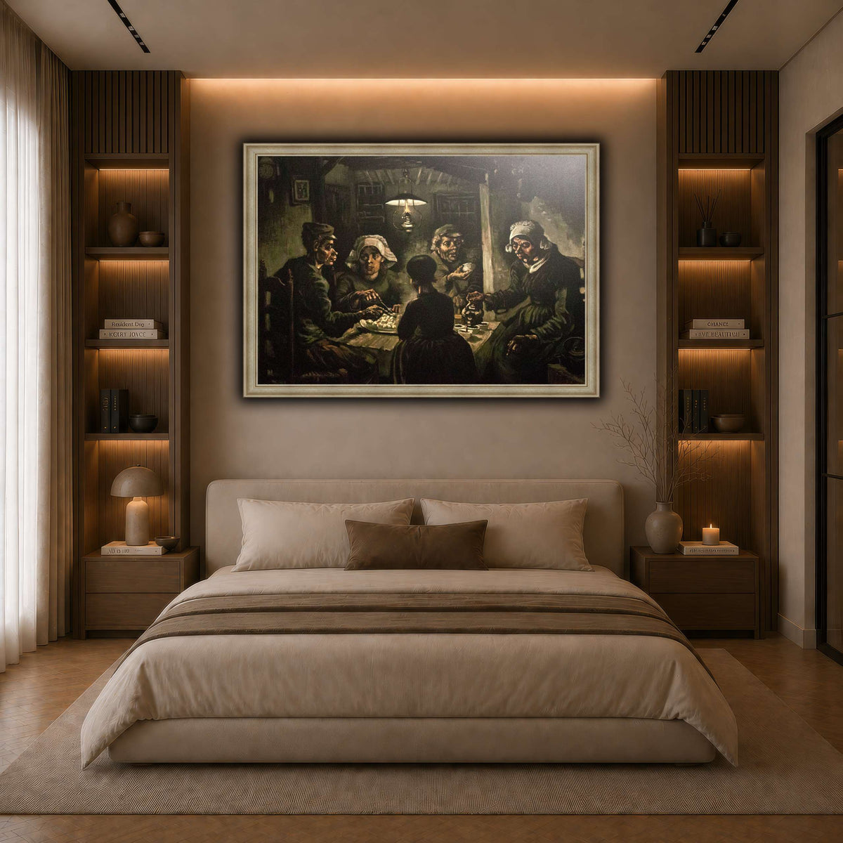 The_Potato_Eaters dark neutral-bedroom