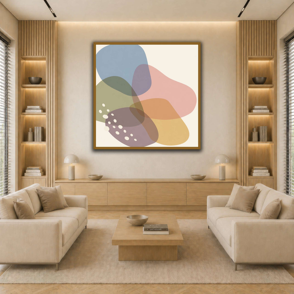 Translucent Polygon Constellation-2 light neutral-living room