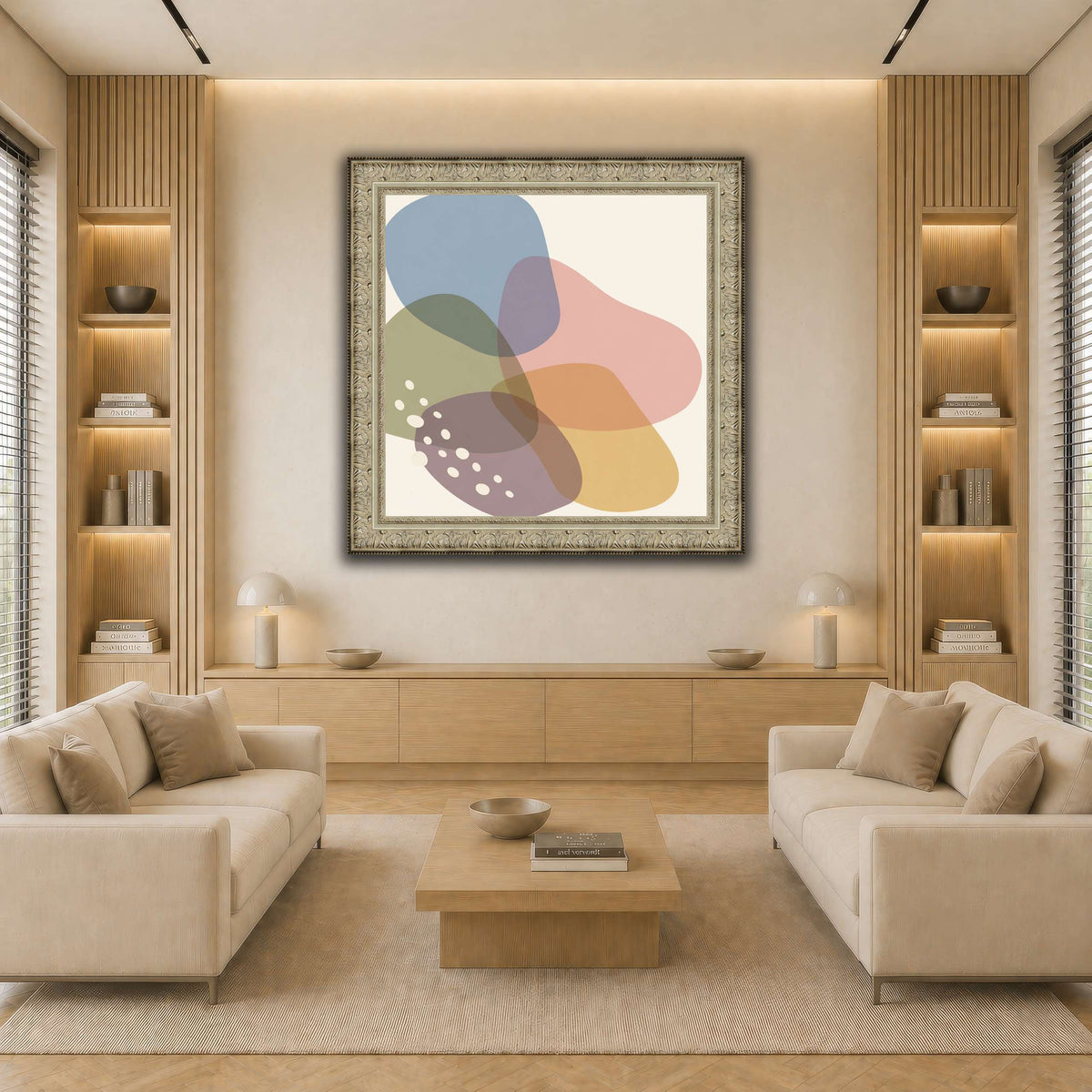 Translucent Polygon Constellation-2 light neutral-living room