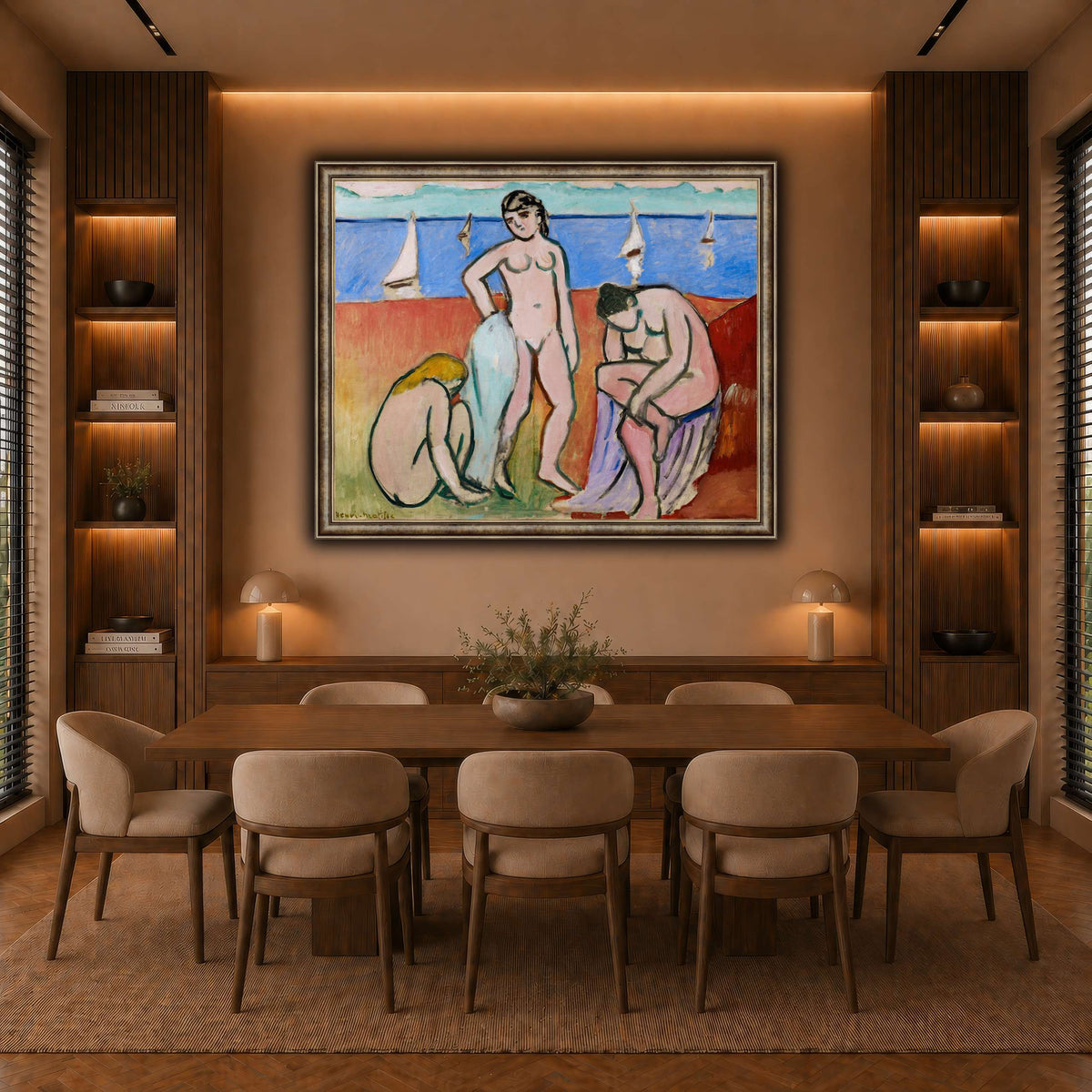 Trois_baigneuses,_par_Henri_Matisse warm-dining room