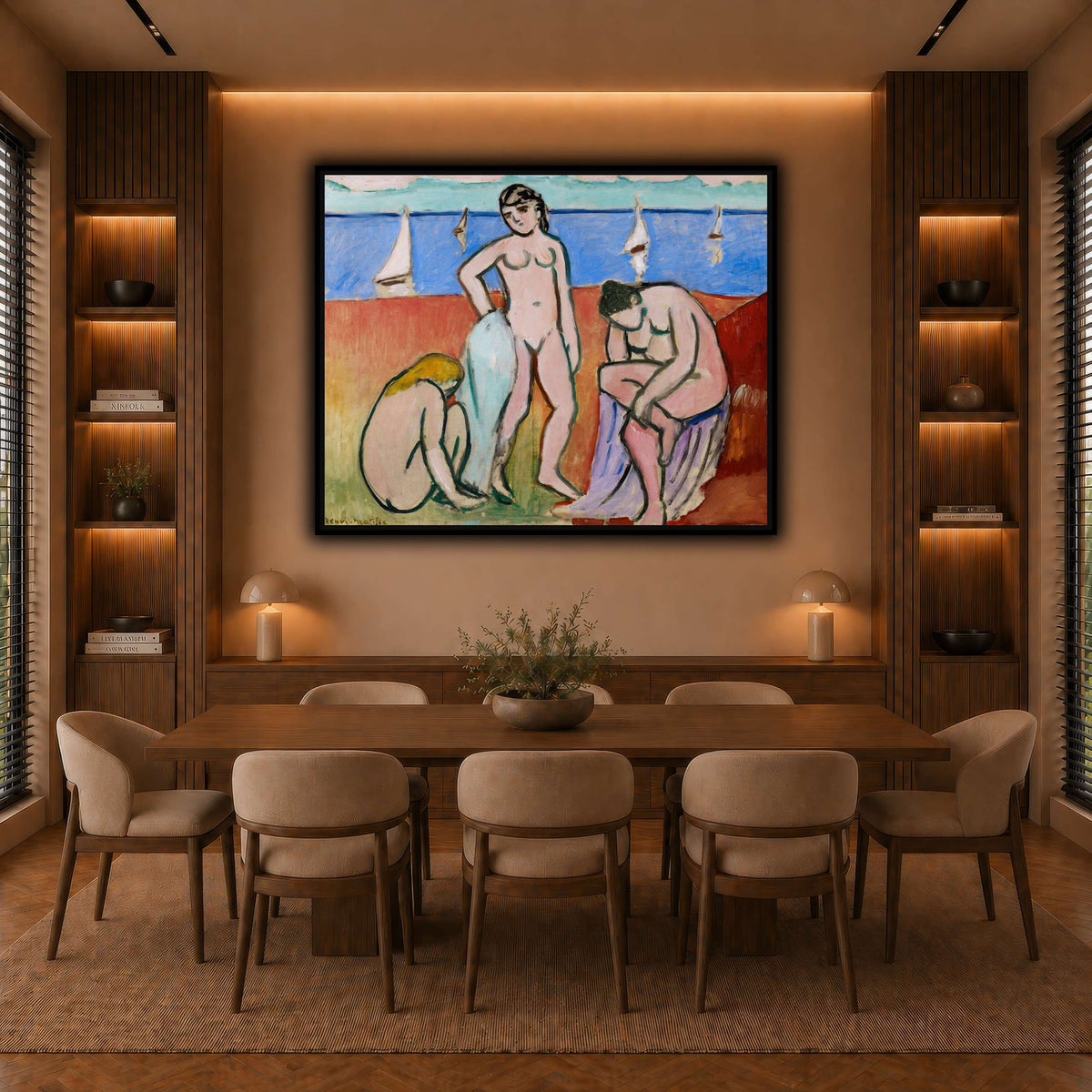 Trois_baigneuses,_par_Henri_Matisse warm-dining room