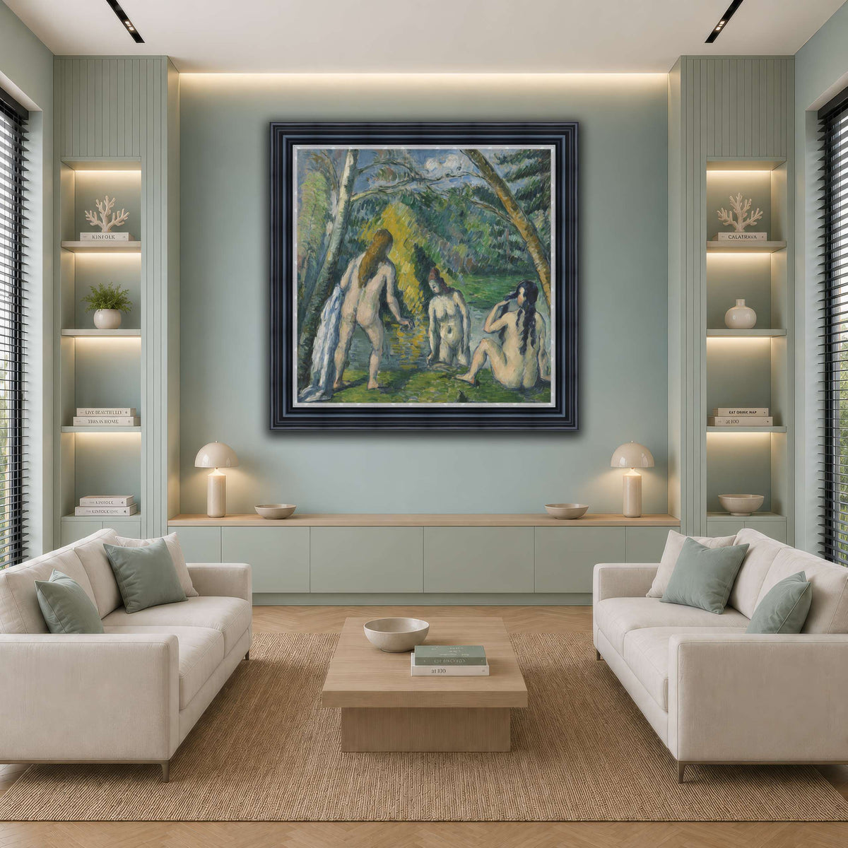Trois_baigneuses_by_Paul_Cezanne cool-living room