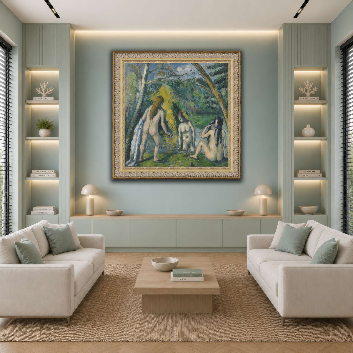 Trois_baigneuses_by_Paul_Cezanne cool-living room