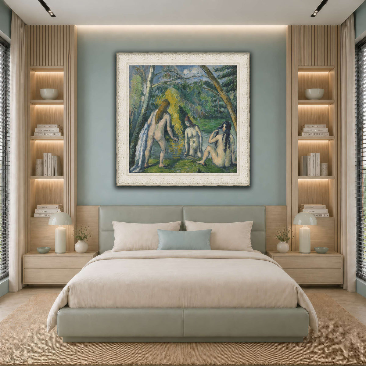 Trois_baigneuses_by_Paul_Cezanne cool-bedroom