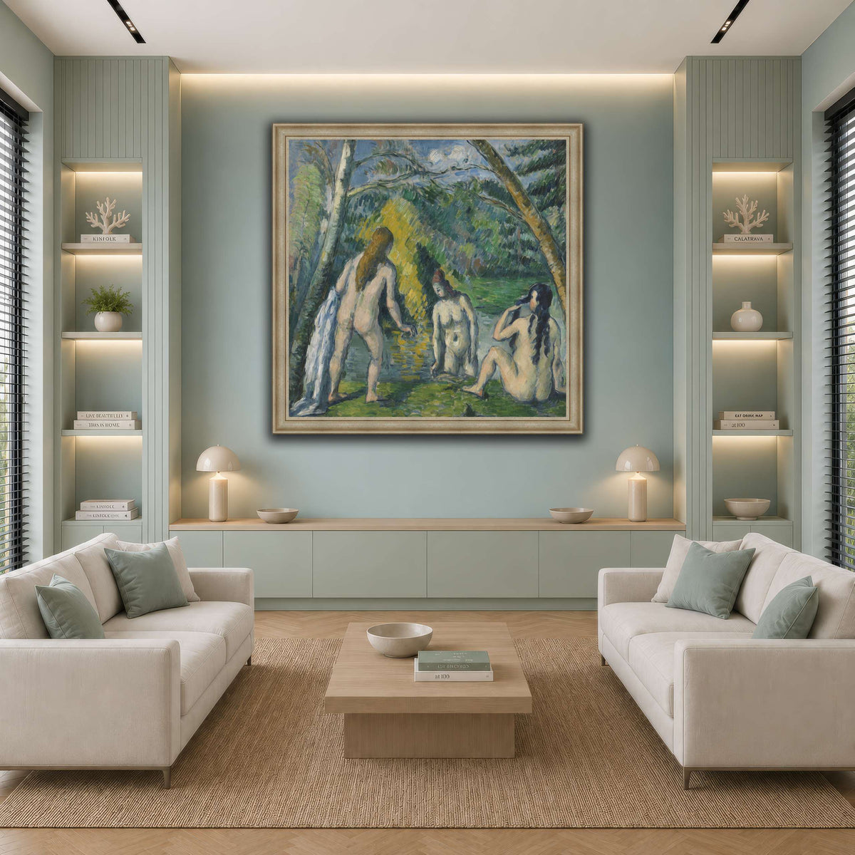 Trois_baigneuses_by_Paul_Cezanne cool-living room