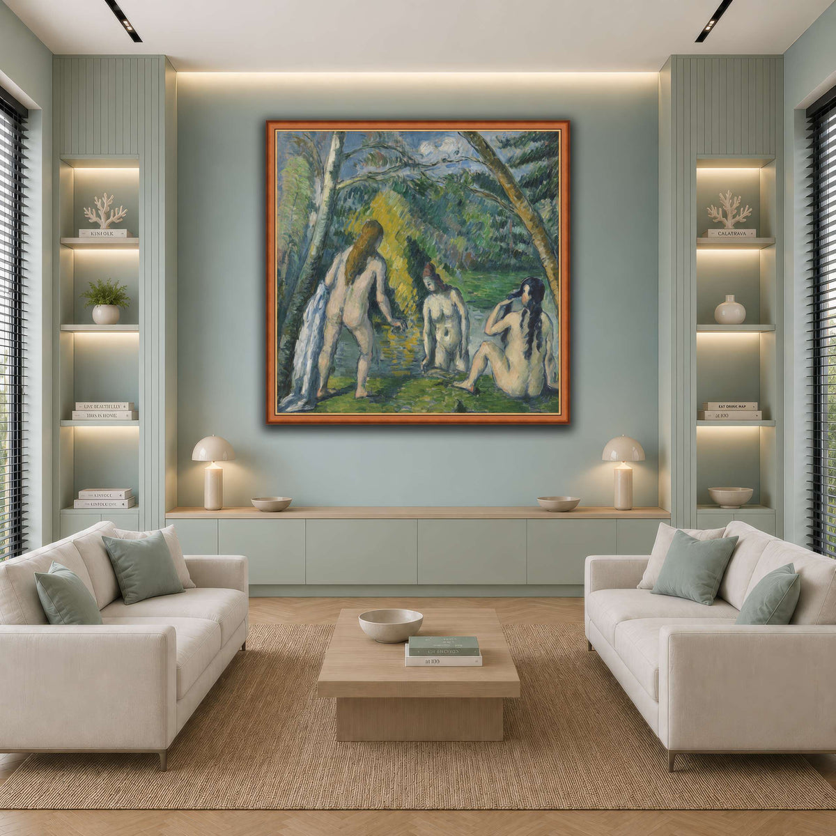 Trois_baigneuses_by_Paul_Cezanne cool-living room