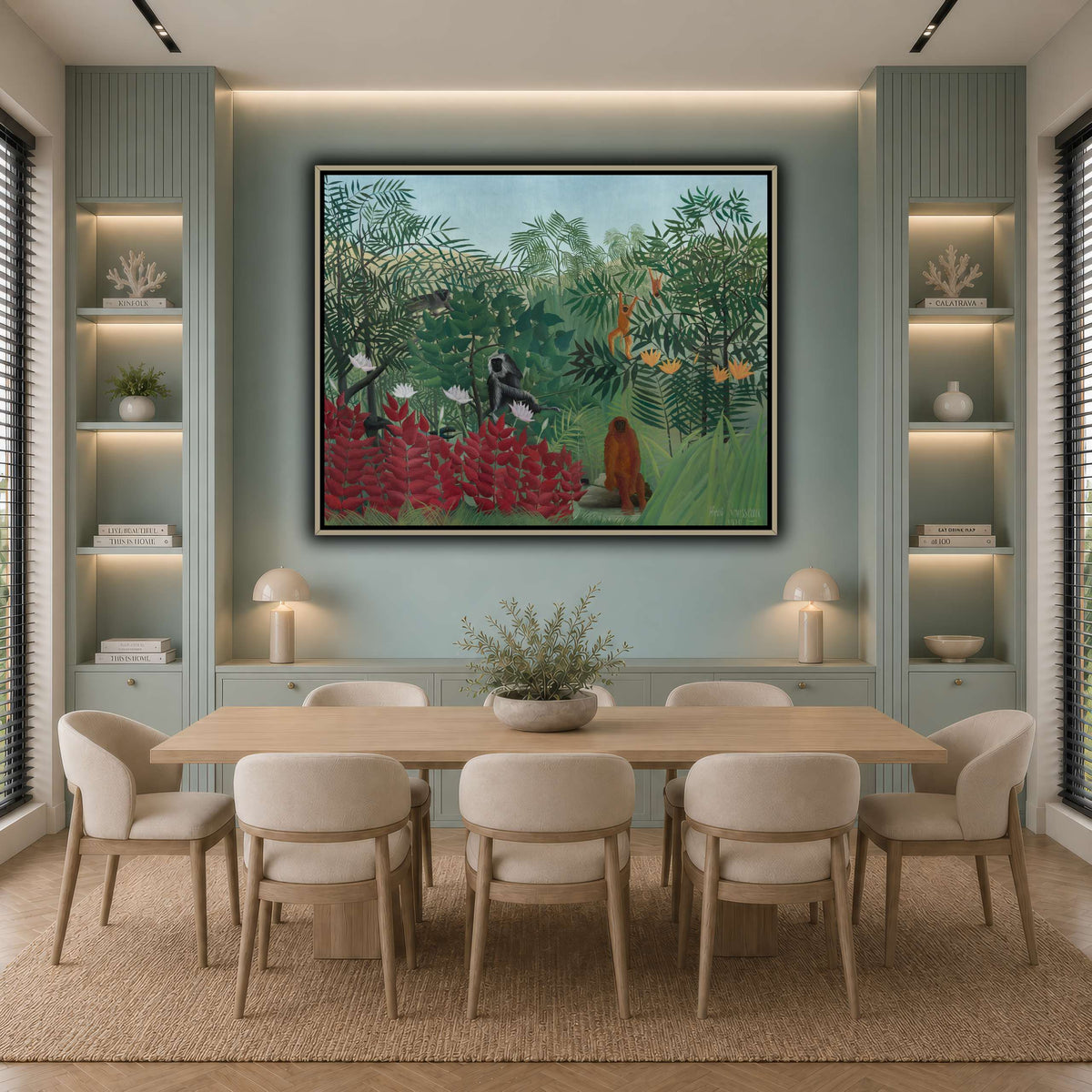 Tropical-Forest-with-Monkeys-1910_Henri-Rousseau cool-dining