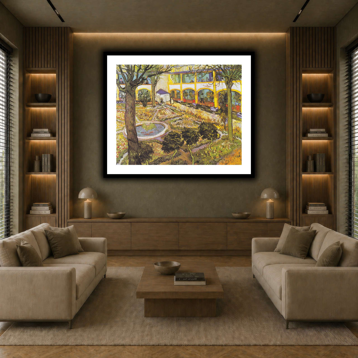 Van_Gogh_-_Garten_des_Hospitals earth-living room