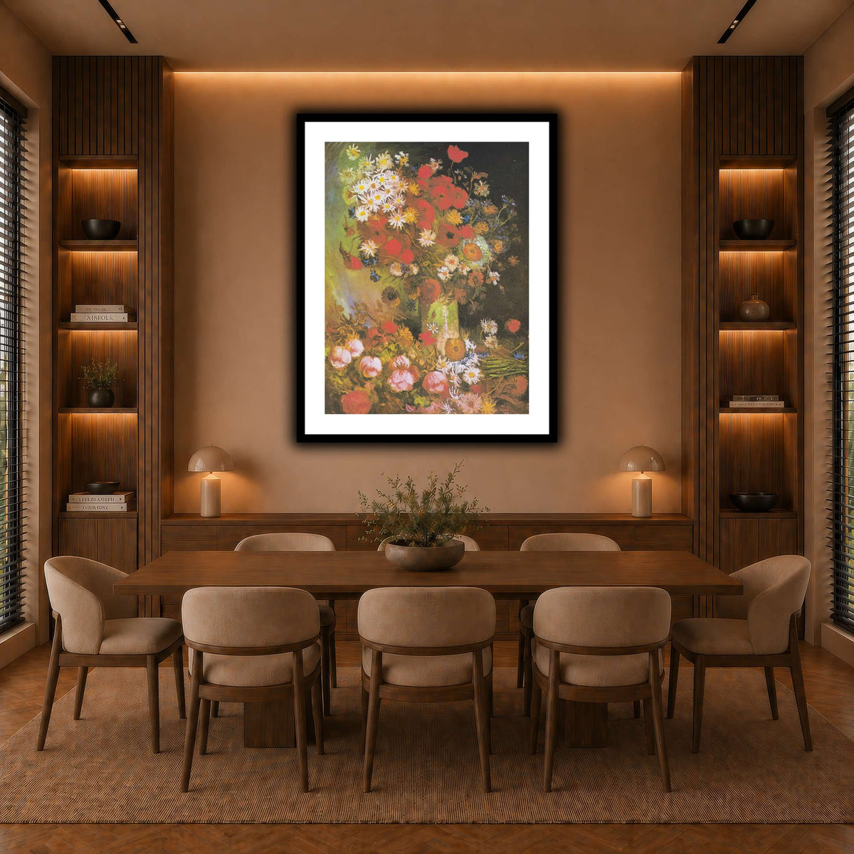 Van_Gogh_-_Vase_mit_Mohn-_und_Kornblumen,_Pfingstrosen_und_Chrysanthemen warm-dining room
