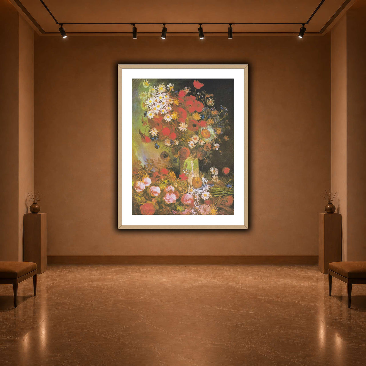 Van_Gogh_-_Vase_mit_Mohn-_und_Kornblumen,_Pfingstrosen_und_Chrysanthemen warm-agallery