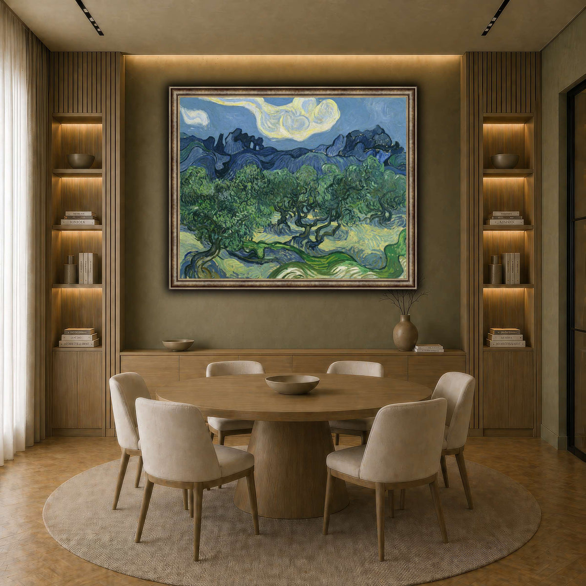 Van_Gogh_The_Olive_Trees. earth-dining room