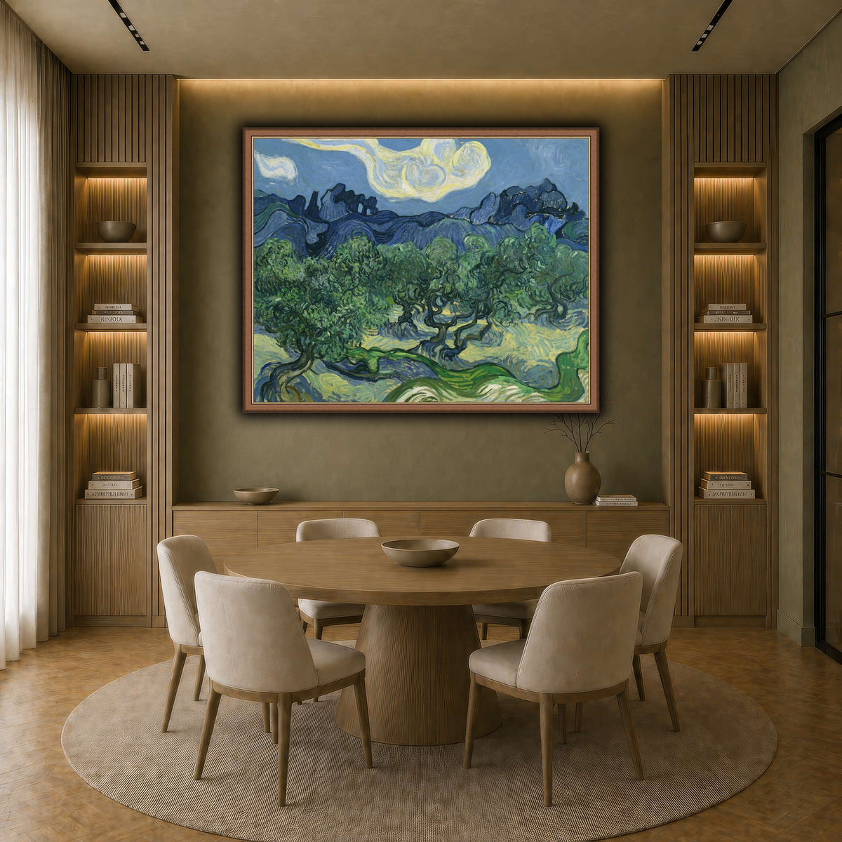 Van_Gogh_The_Olive_Trees. earth-dining room