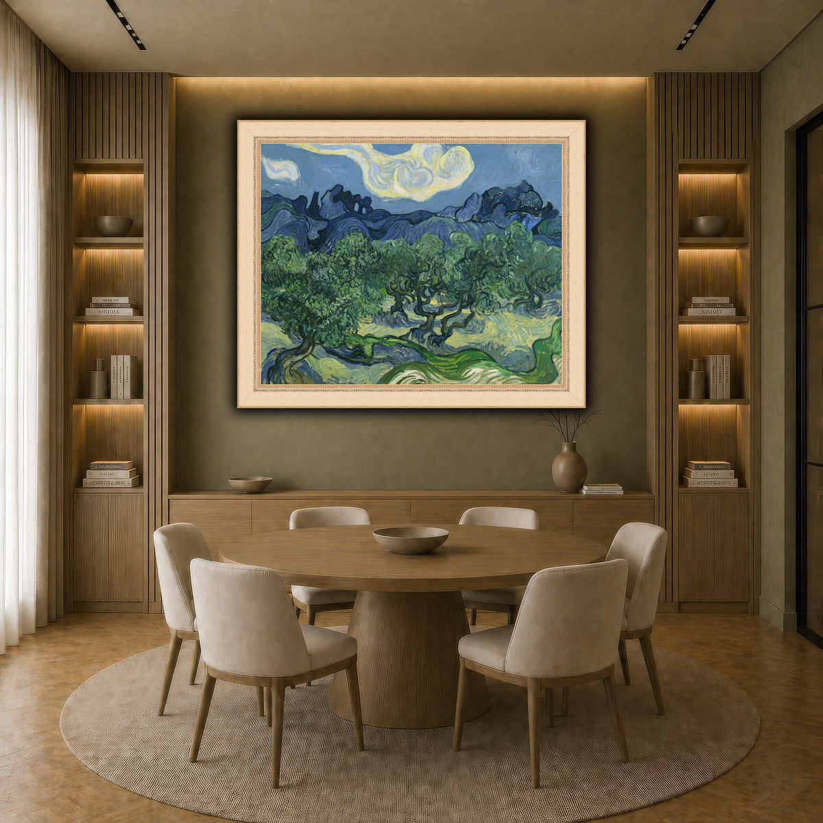 Van_Gogh_The_Olive_Trees. earth-dining room