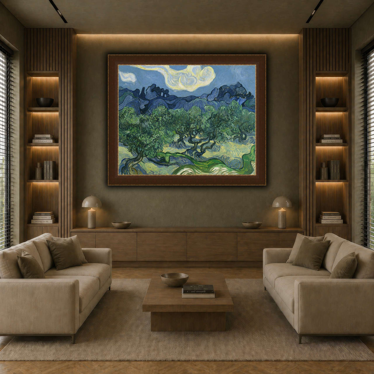 Van_Gogh_The_Olive_Trees. earth-living room