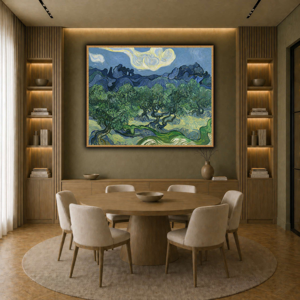 Van_Gogh_The_Olive_Trees. earth-dining room