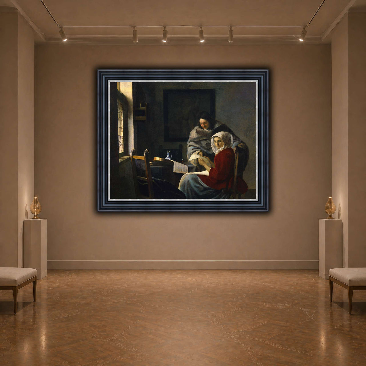 Vermeer_Girl_Interrupted_at_Her_Music dark neutral-agallery
