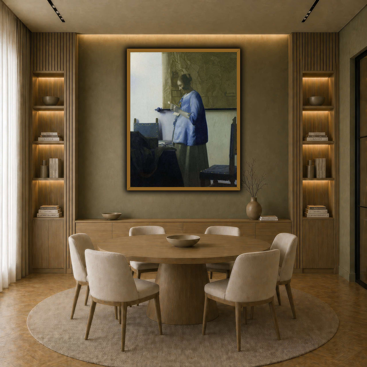 Vermeer,_Johannes_-_Woman_reading_a_letter earth-dining room