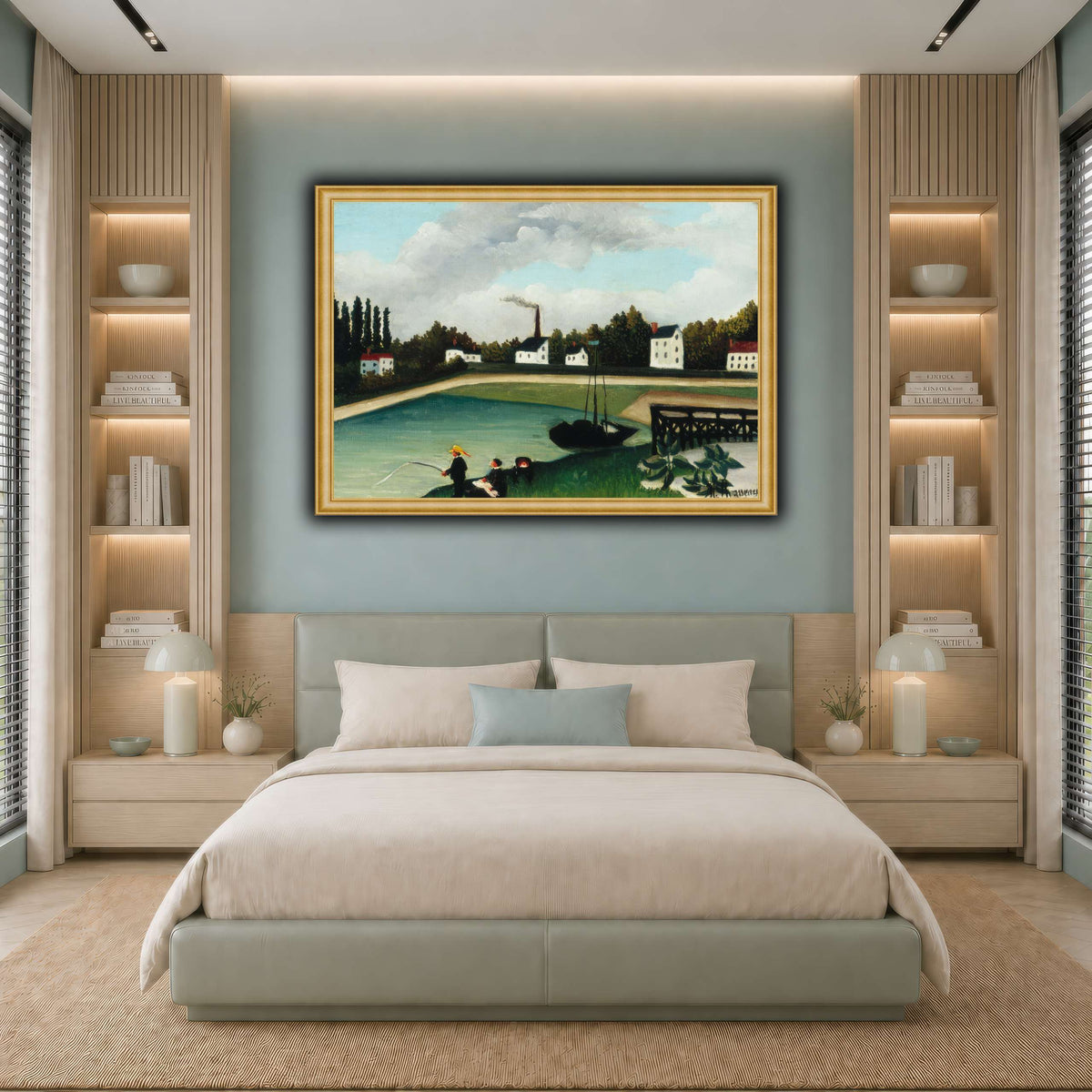 View-of-the-Quai-d-Ivry-near-the-Port-à-l-Anglais-Seine-Family-Fishing-1900_Henri-Rousseau cool-bedroom