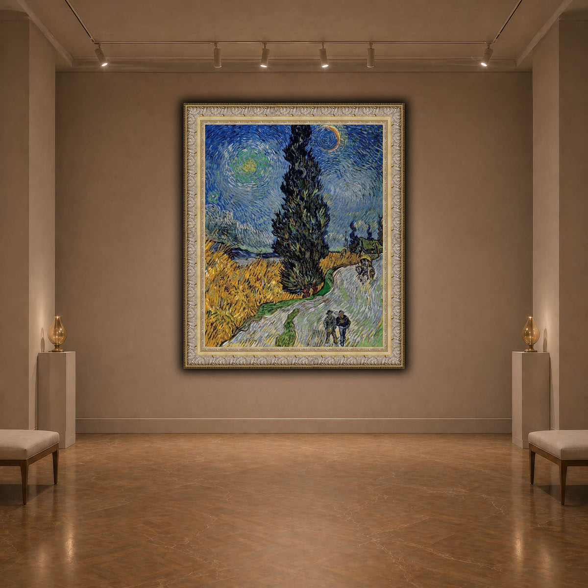 Vincent_van_Gogh_-_Road_with_Cypress_and_Star dark neutral-agallery
