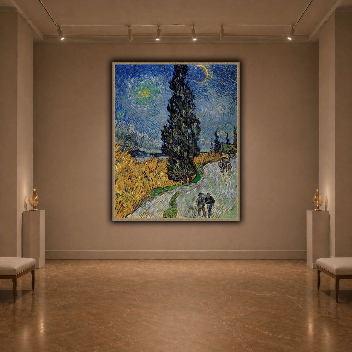 Vincent_van_Gogh_-_Road_with_Cypress_and_Star dark neutral-agallery