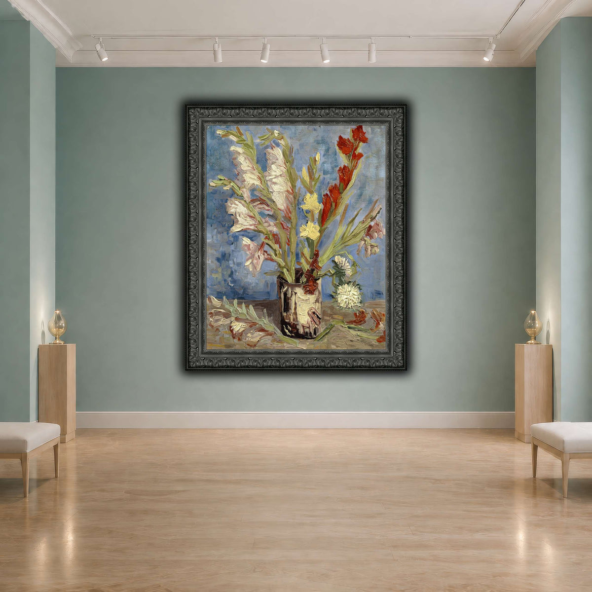 Vincent_van_Gogh_-_Vaas_met_tuingladiolen_en_Chinese_asters cool-agallery