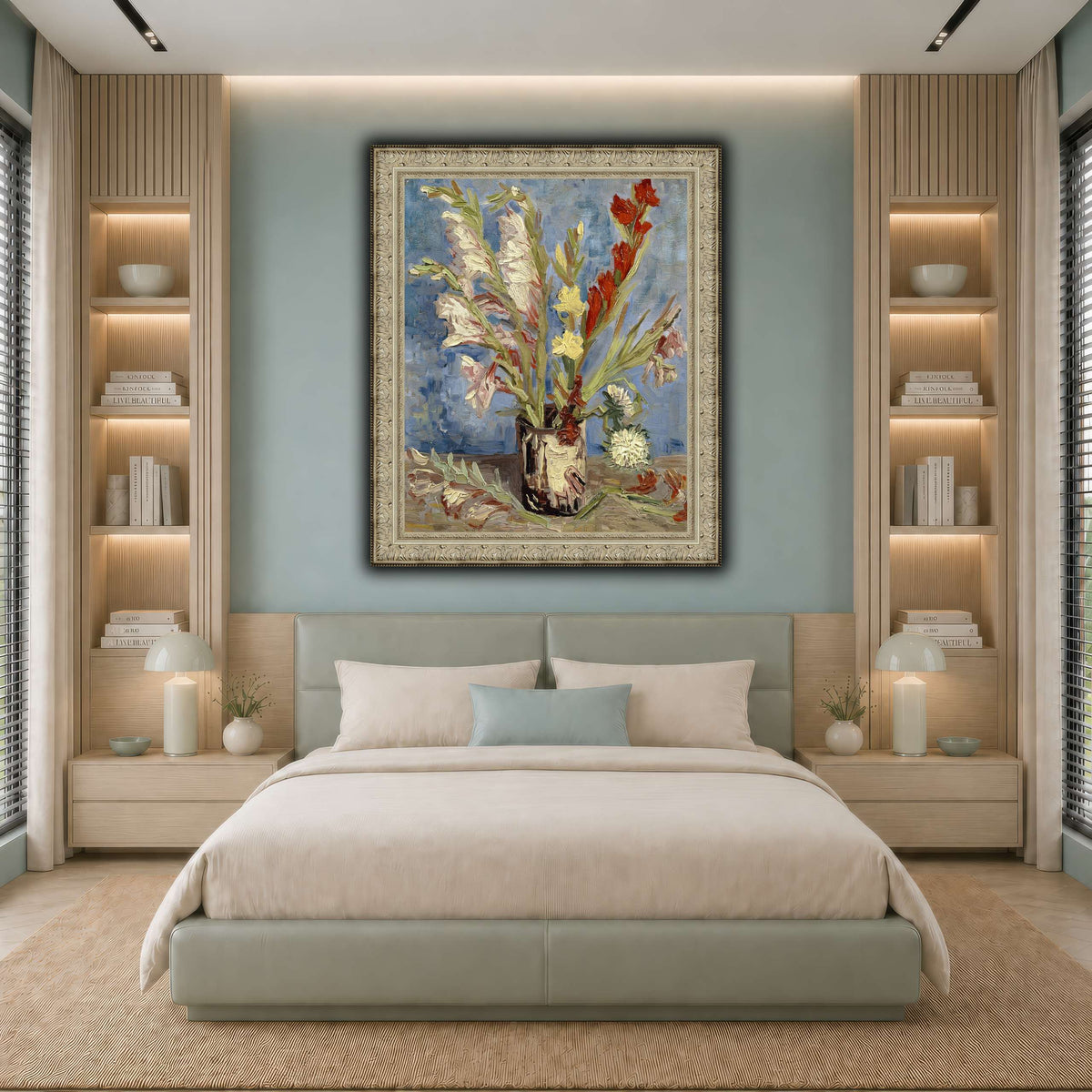 Vincent_van_Gogh_-_Vaas_met_tuingladiolen_en_Chinese_asters cool-bedroom