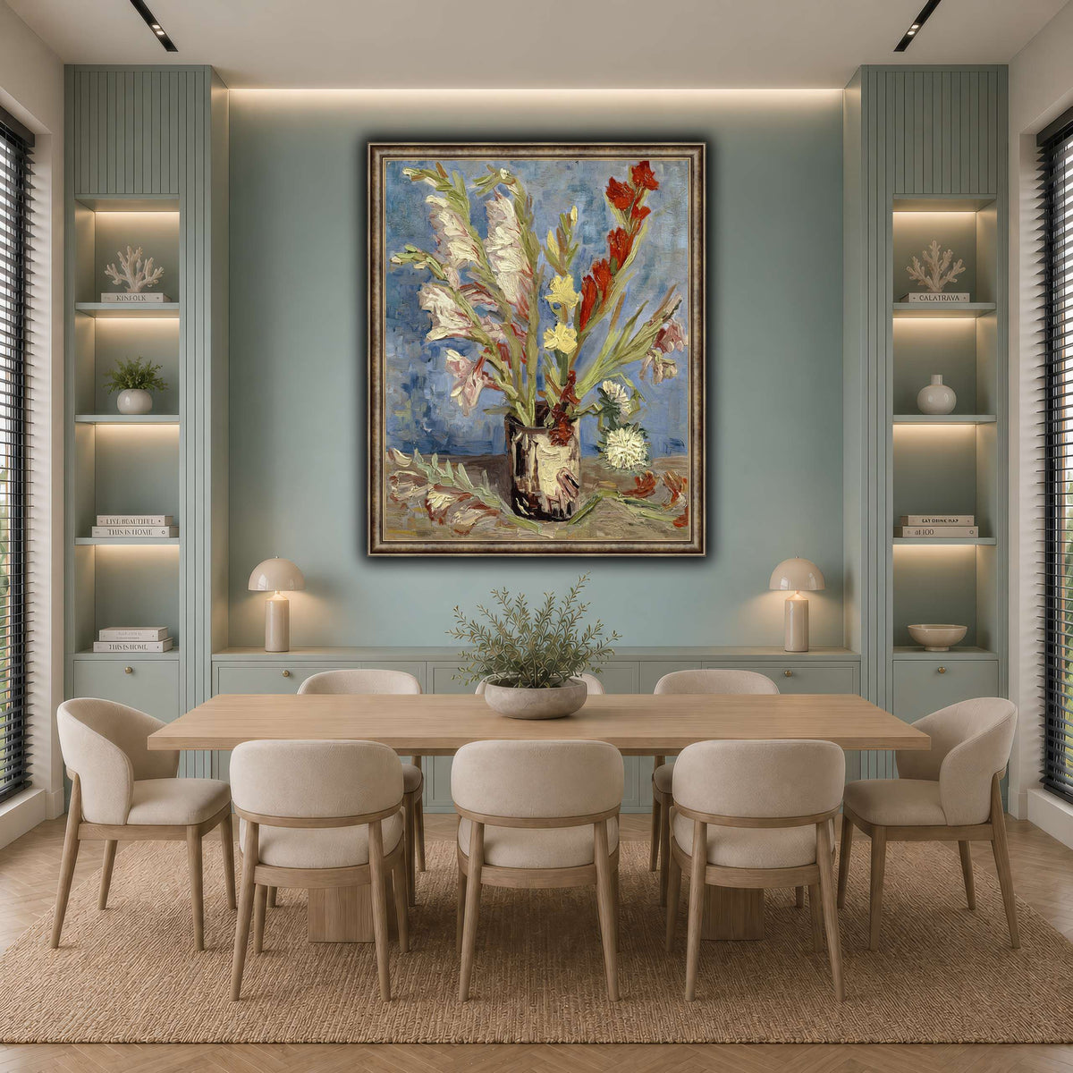 Vincent_van_Gogh_-_Vaas_met_tuingladiolen_en_Chinese_asters cool-dining