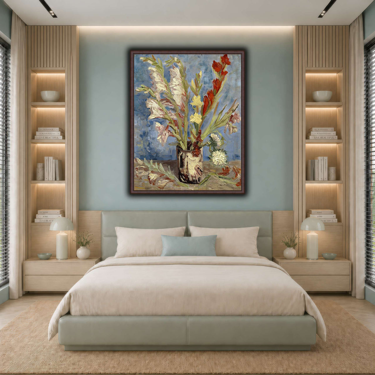 Vincent_van_Gogh_-_Vaas_met_tuingladiolen_en_Chinese_asters cool-bedroom