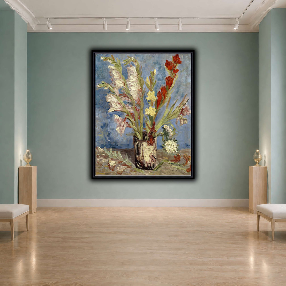 Vincent_van_Gogh_-_Vaas_met_tuingladiolen_en_Chinese_asters cool-agallery