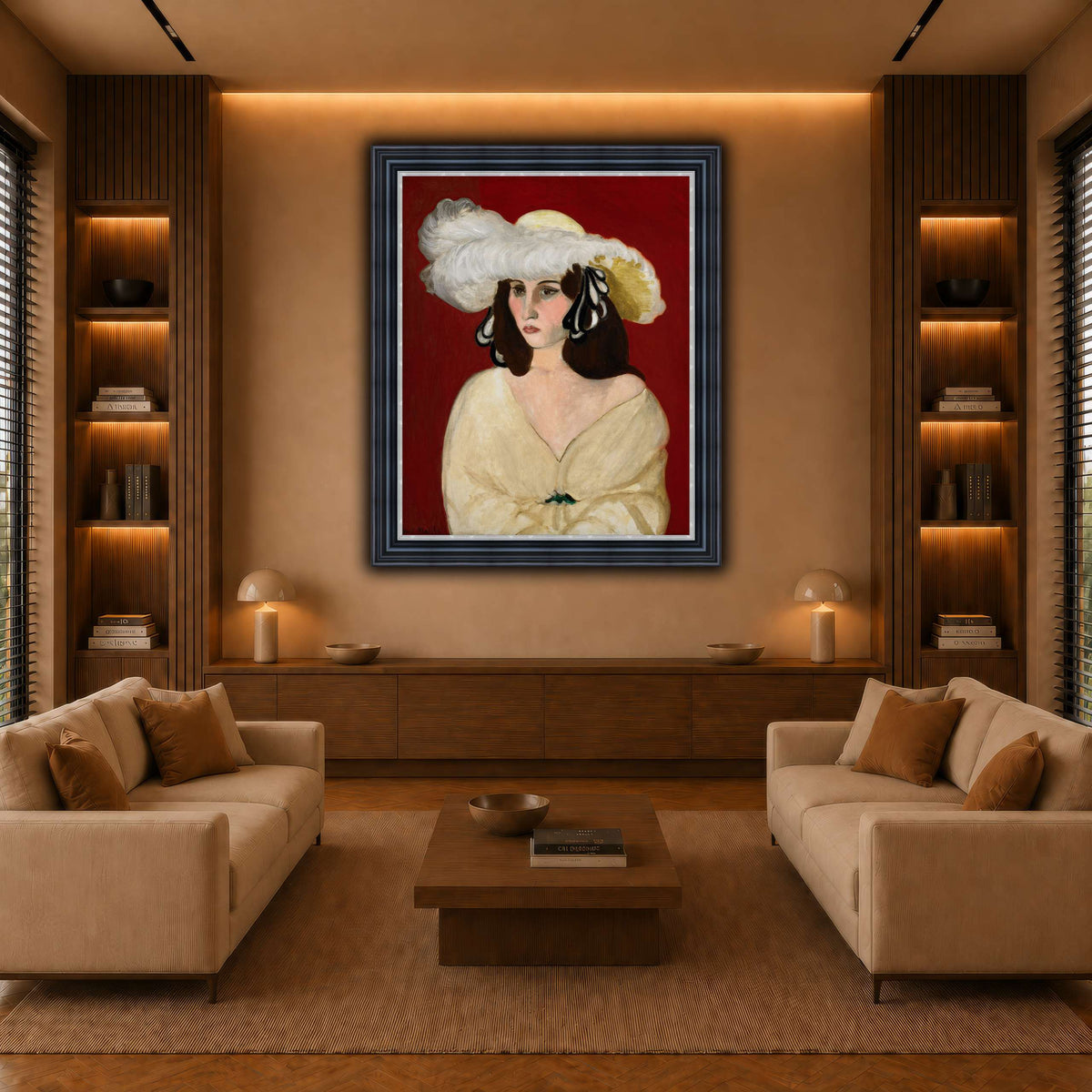 White_Plumes_Henri_Matisse warm-living-room