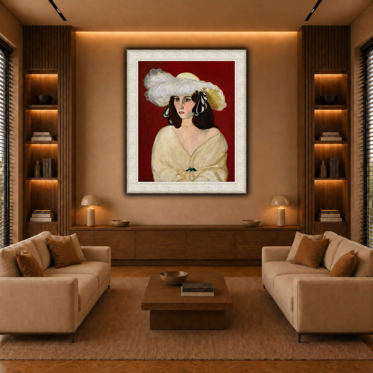 White_Plumes_Henri_Matisse warm-living-room
