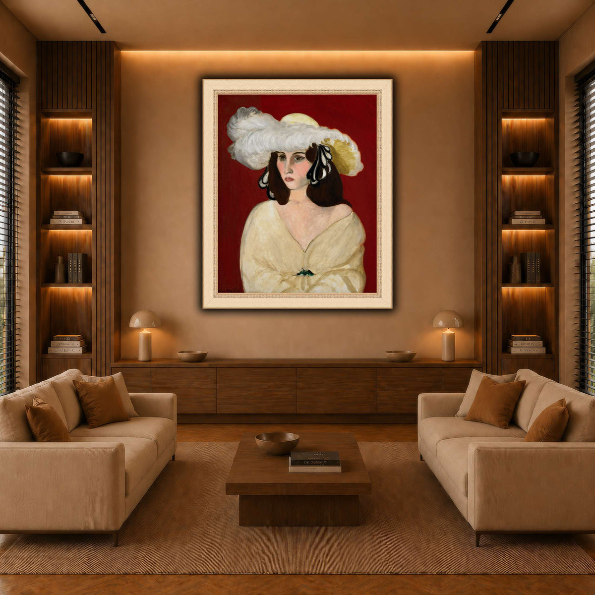 White_Plumes_Henri_Matisse warm-living-room