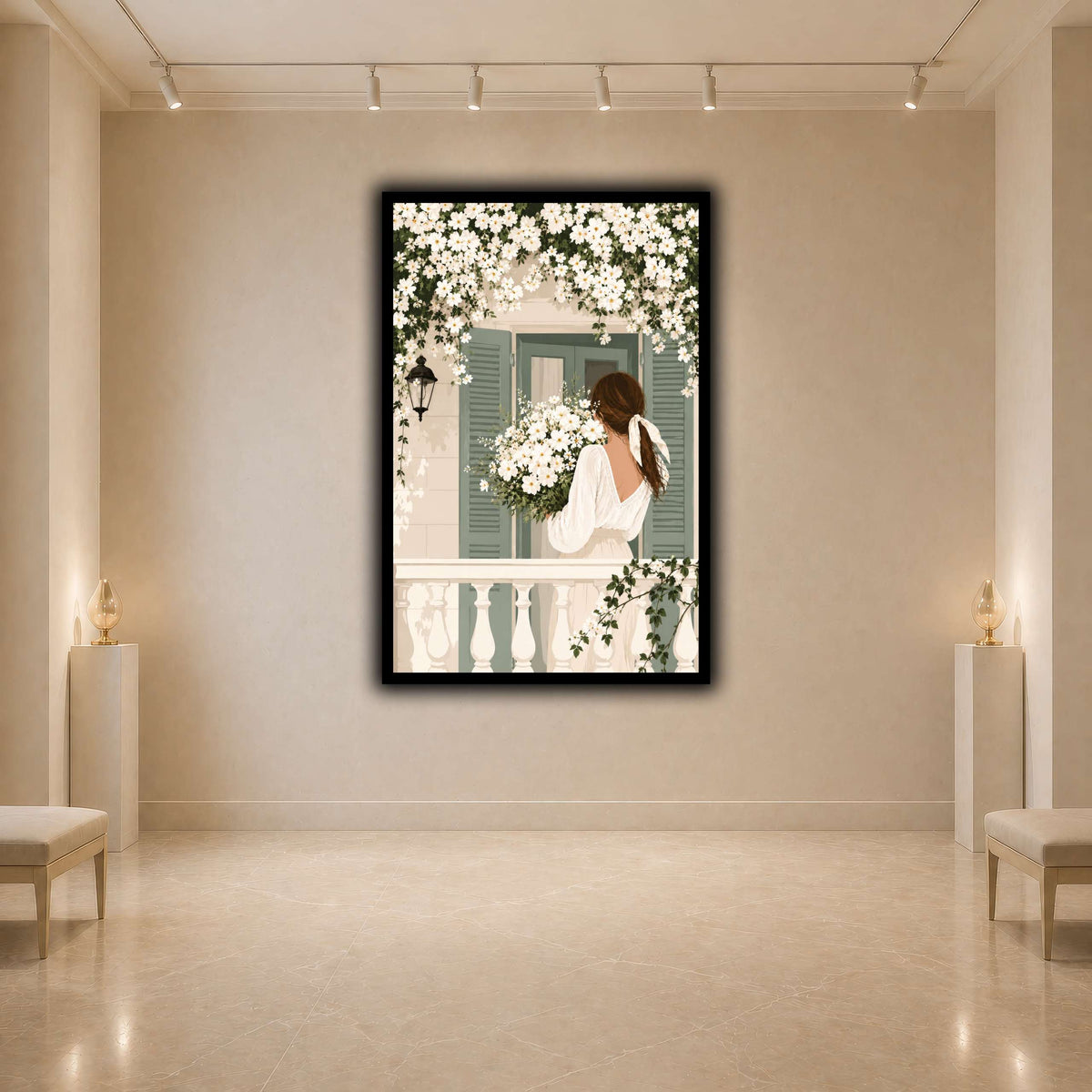 White Spring on the Balcony light neutral- agallery