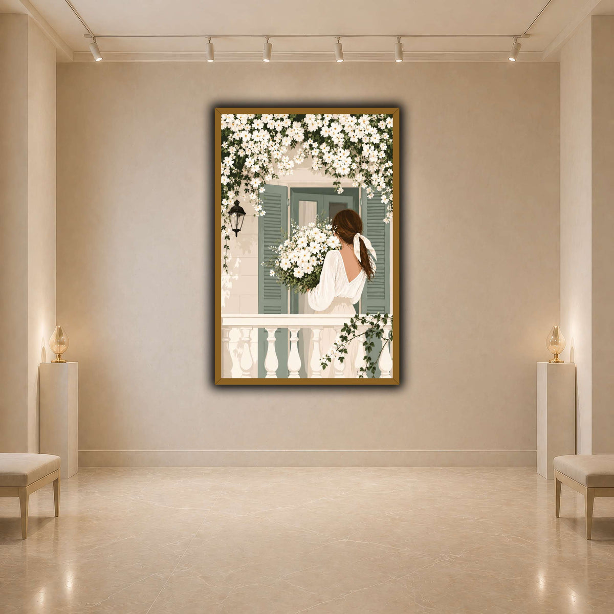 White Spring on the Balcony light neutral- agallery