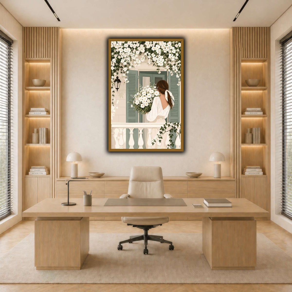 White Spring on the Balcony light neutral-office