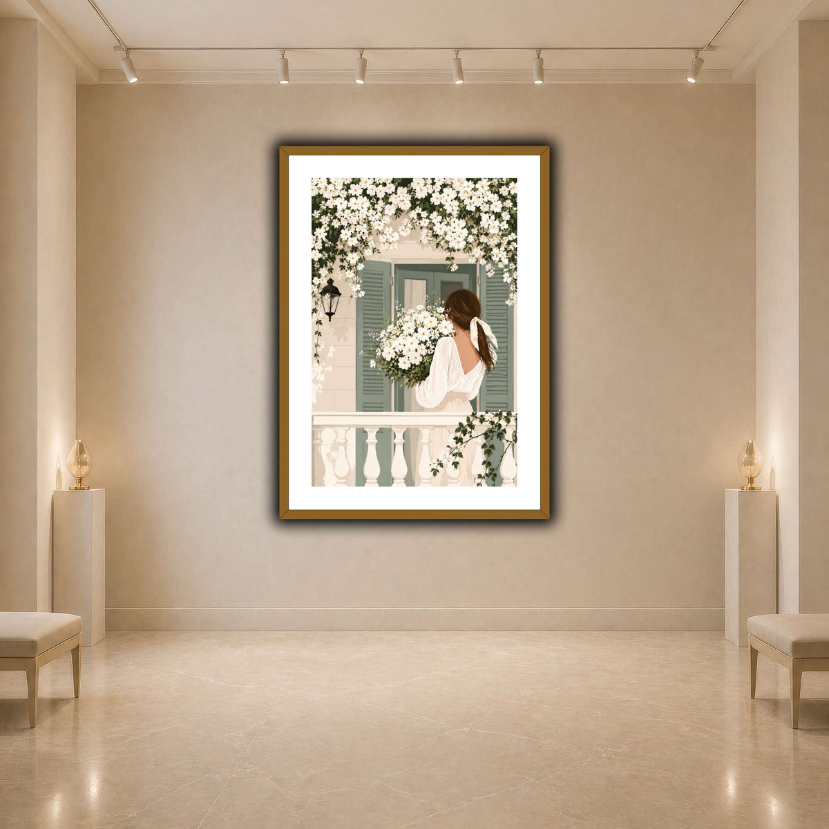 White Spring on the Balcony light neutral- agallery