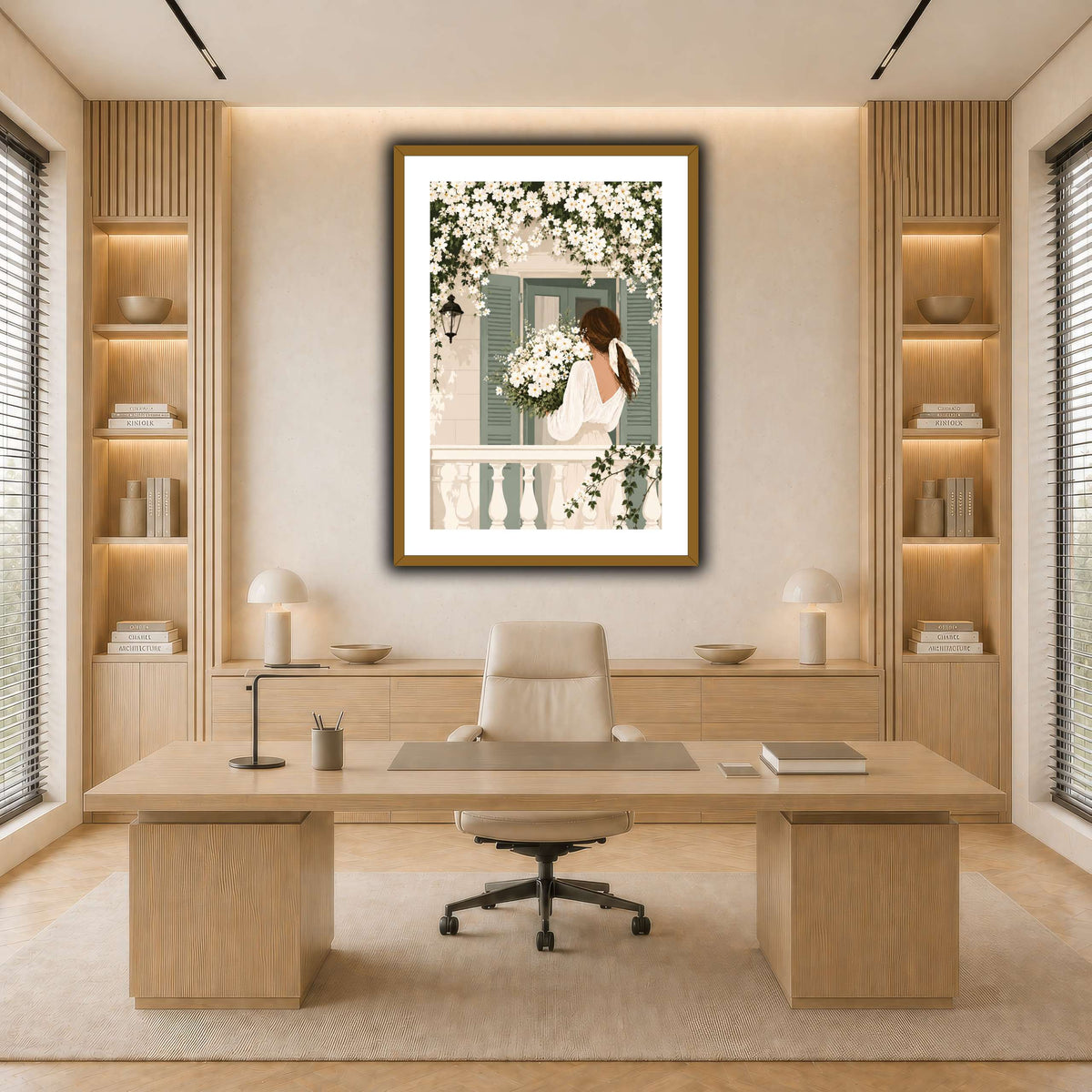 White Spring on the Balcony light neutral-office
