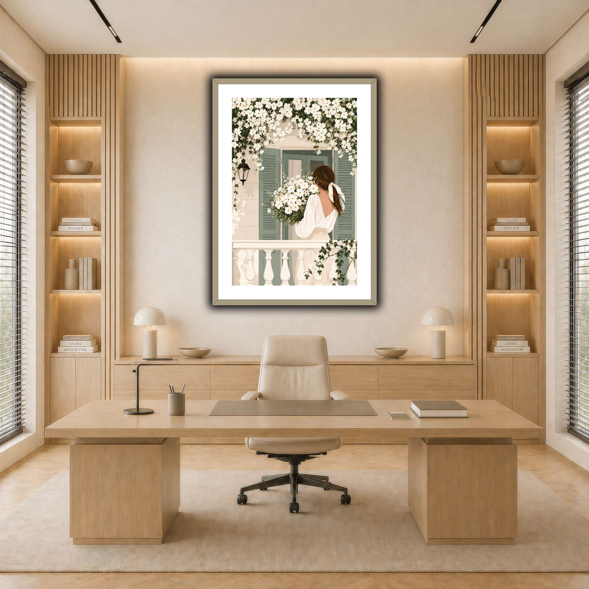 White Spring on the Balcony light neutral-office
