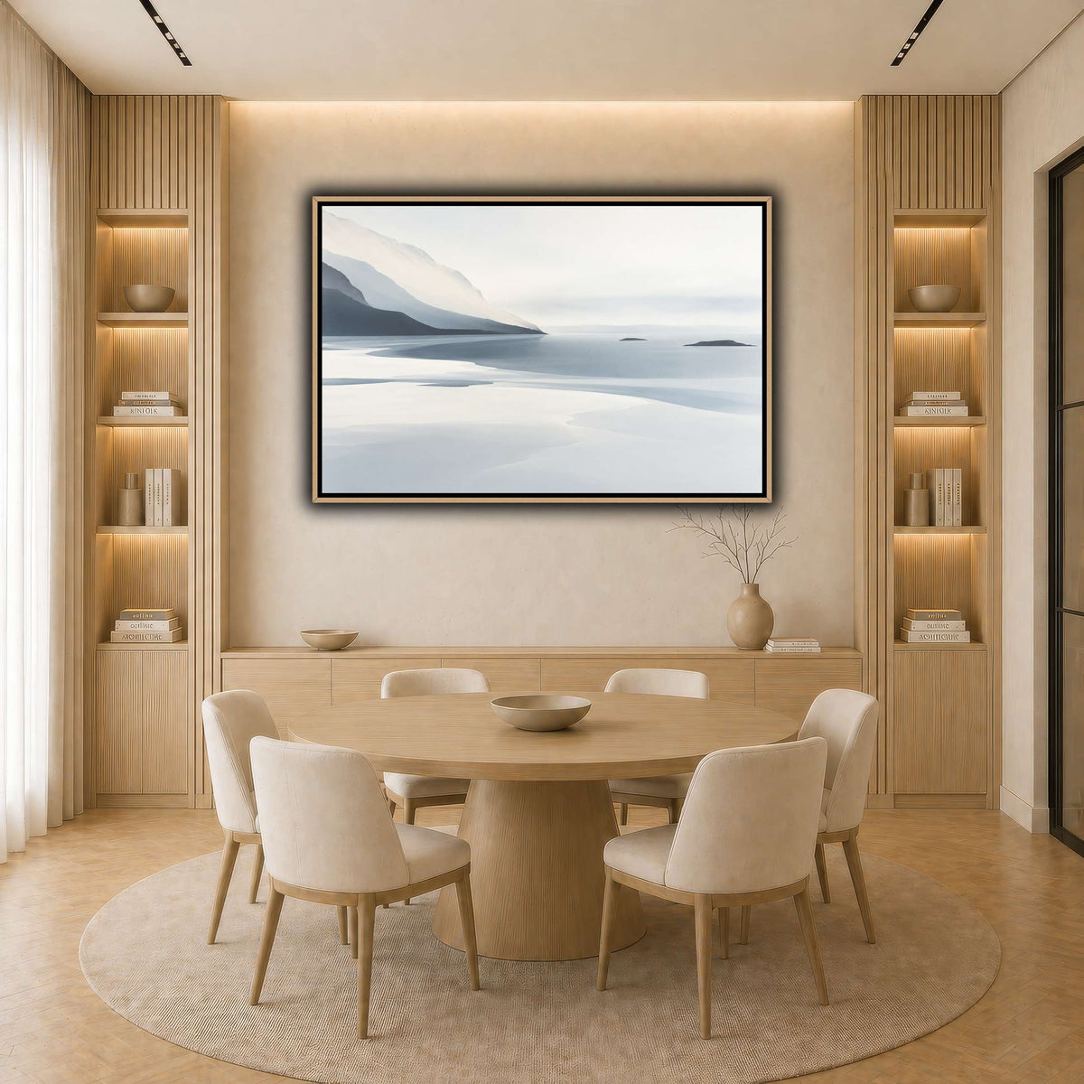 Winter headland in mist-7 light neutral-dining room