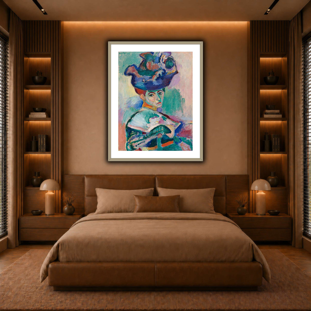 Woman-with-a-Hat_Henri_Matisse warm-bedroom