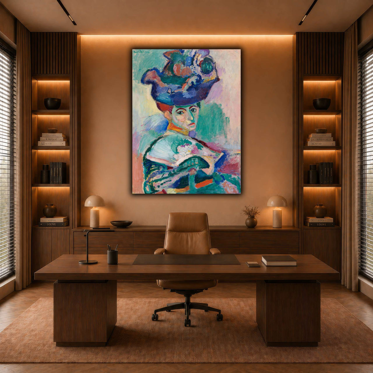 Woman-with-a-Hat_Henri_Matisse warm-office