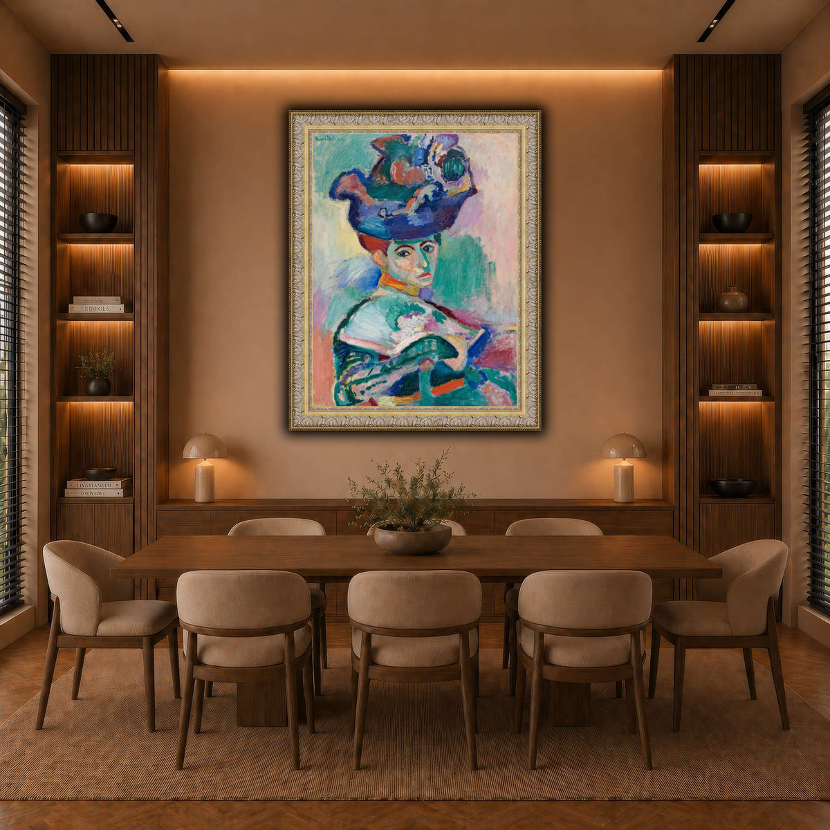 Woman-with-a-Hat_Henri_Matisse warm-dining room