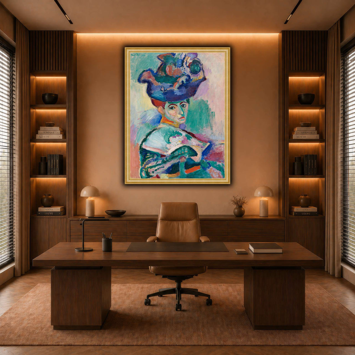 Woman-with-a-Hat_Henri_Matisse warm-office
