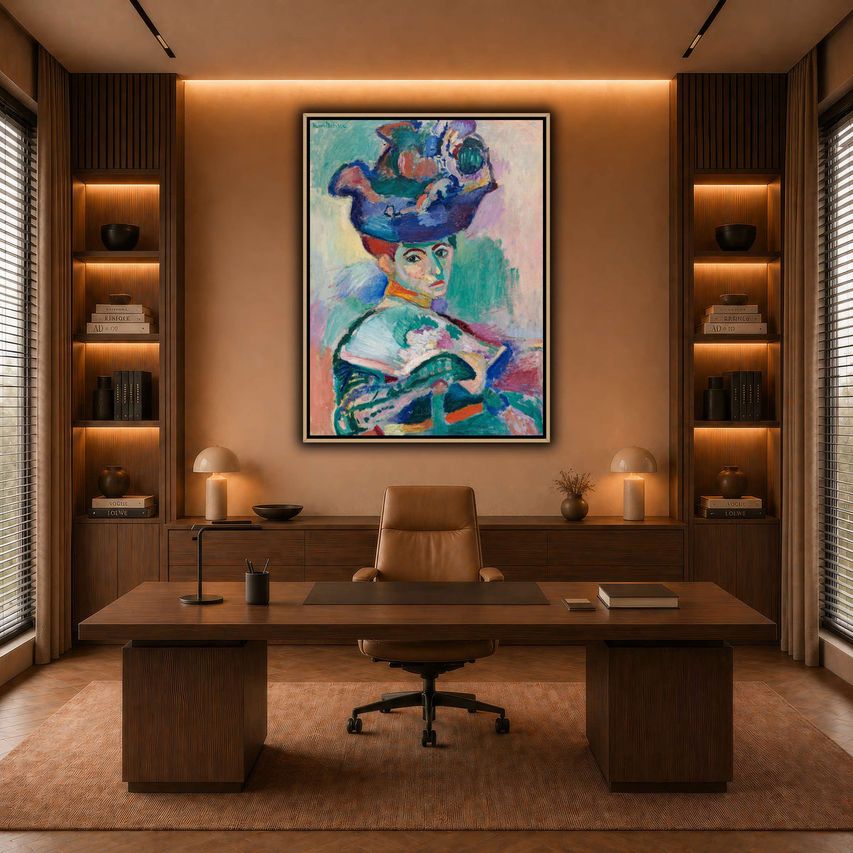Woman-with-a-Hat_Henri_Matisse warm-office