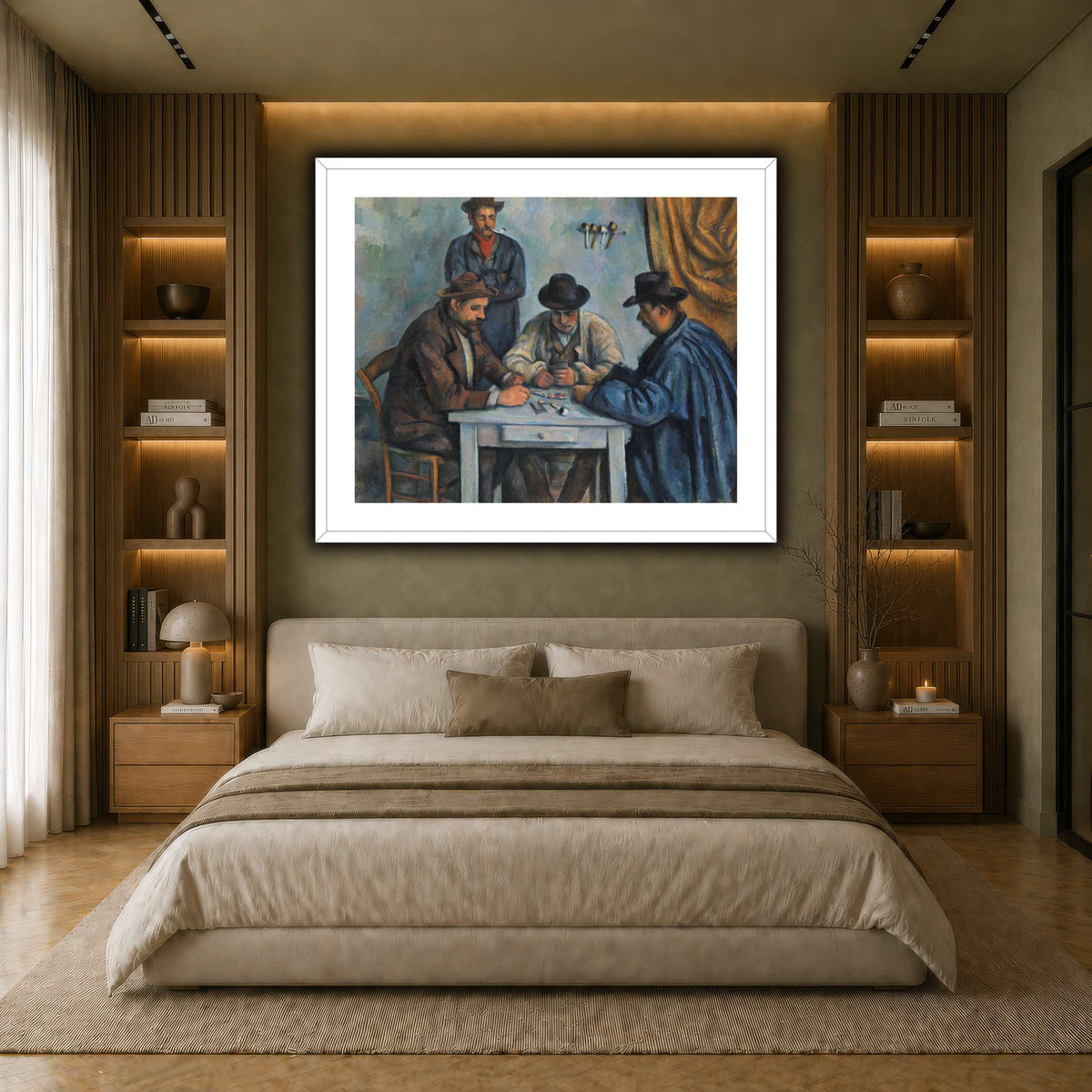 card players _Paul_Cezanne earth-bedroom