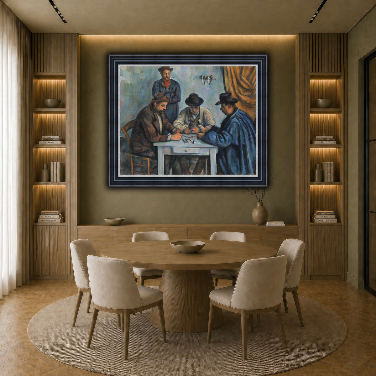 card players _Paul_Cezanne earth-dining room