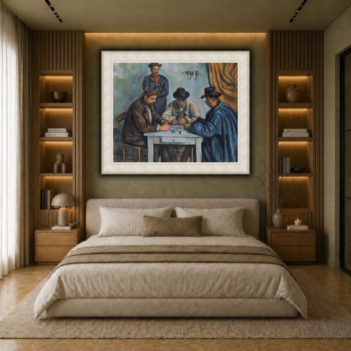 card players _Paul_Cezanne earth-bedroom
