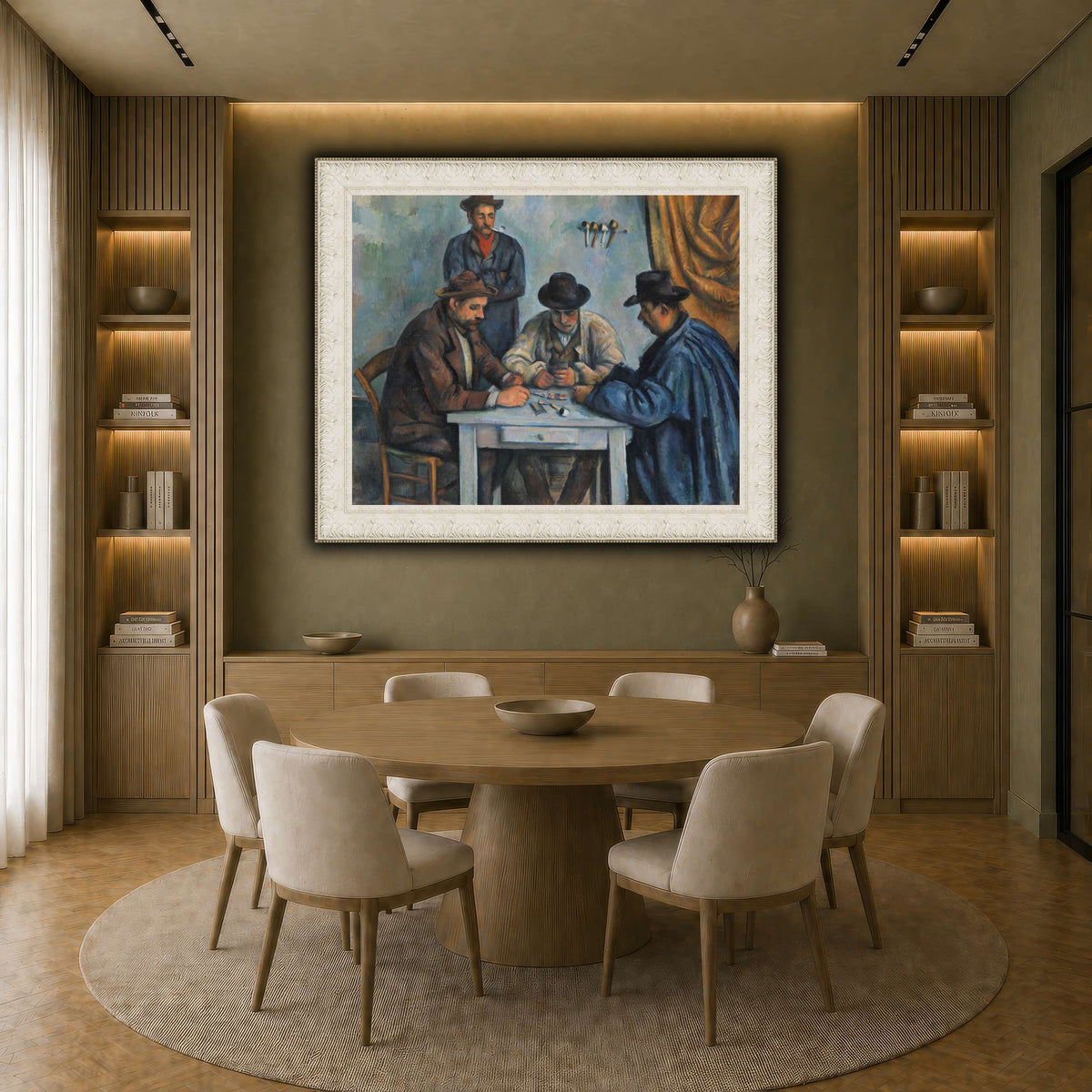 card players _Paul_Cezanne earth-dining room