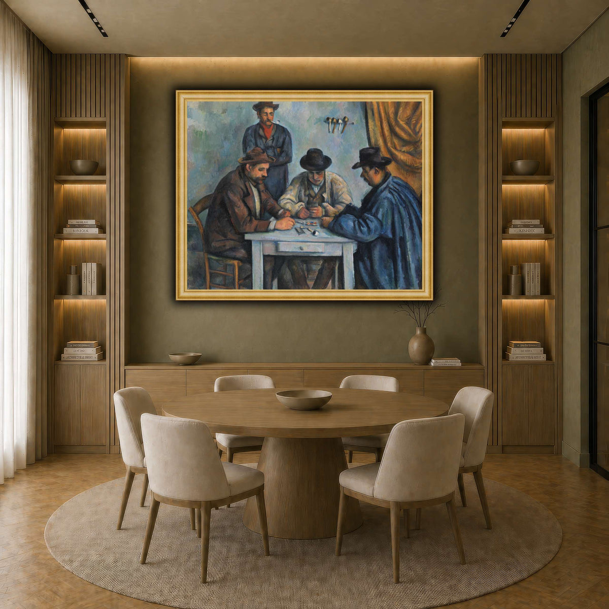 card players _Paul_Cezanne earth-dining room