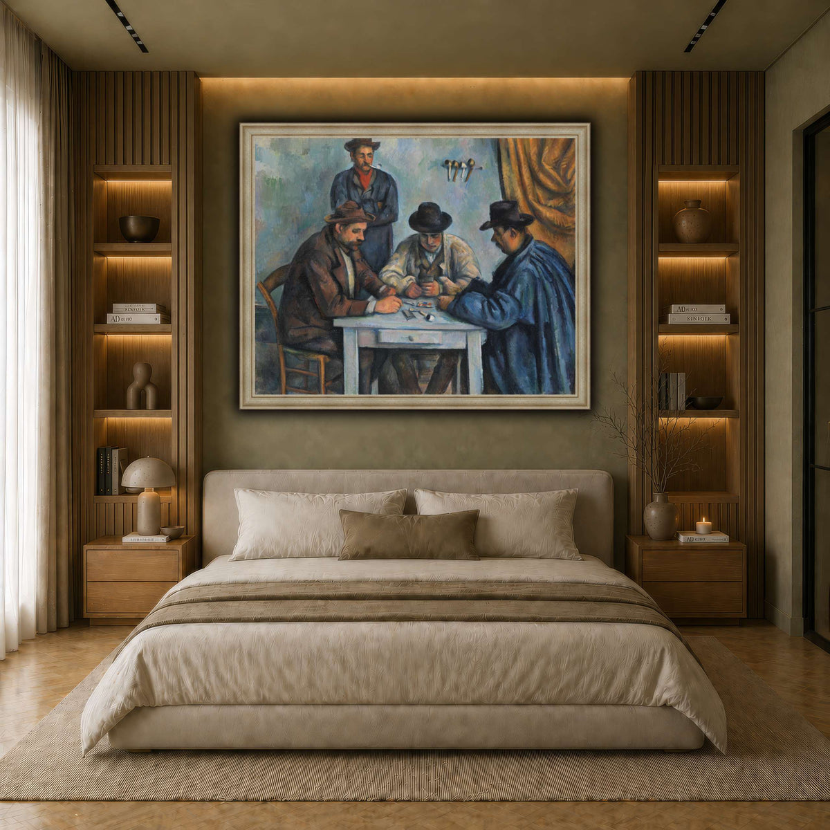 card players _Paul_Cezanne earth-bedroom